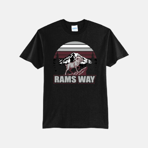 Shining Mountain Elementary Rams Way Shirt | View: Front | Color: Black