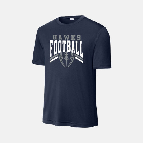 TCYFL Hawks Football Dri-Fit Shirt | View: Front | Color: Navy