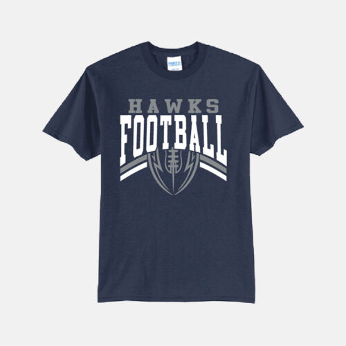 TCYFL Hawks Football Shirt | View: Front | Color: Navy