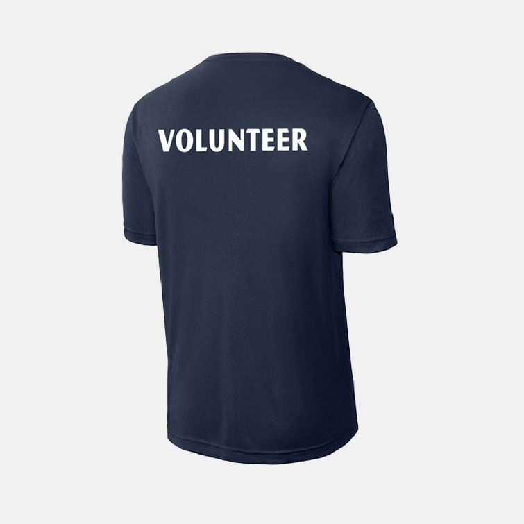 3rd String Volunteer Dri-Fit Shirt | View: Back | Color: Navy