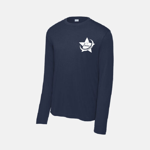 3rd String Volunteer Long Sleeve Dri-Fit Shirt | View: Front | Color: Navy