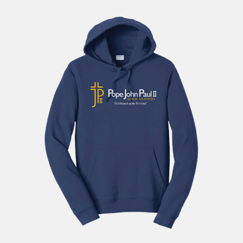 Pope John Paul II High School Hoodie | View: Front | Color: Navy