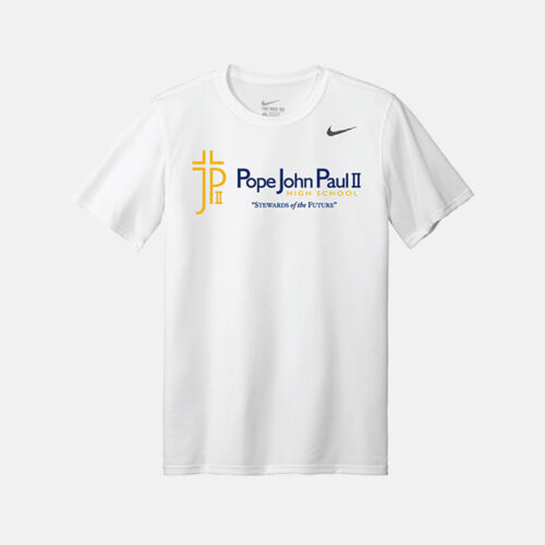 Pope John Paul II High School Nike Legend Shirt | View: Front | Color: White