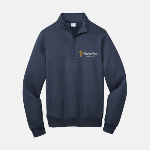 Pope John Paul II High School Quarter Zip | View: Front | Color: Navy
