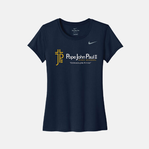 Pope John Paul II High School Women's Nike Legend Shirt | View: Front | Color: Navy