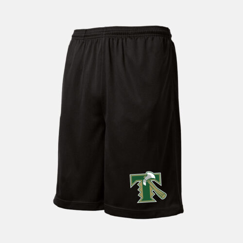 Timberline Blazers Football "Axe" Mesh Shorts | View: Front | Color: Black