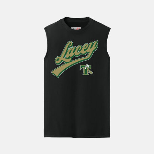 Timberline Blazers Football "Lacey" Dri-Fit Muscle Tee | View: Front | Color: Black