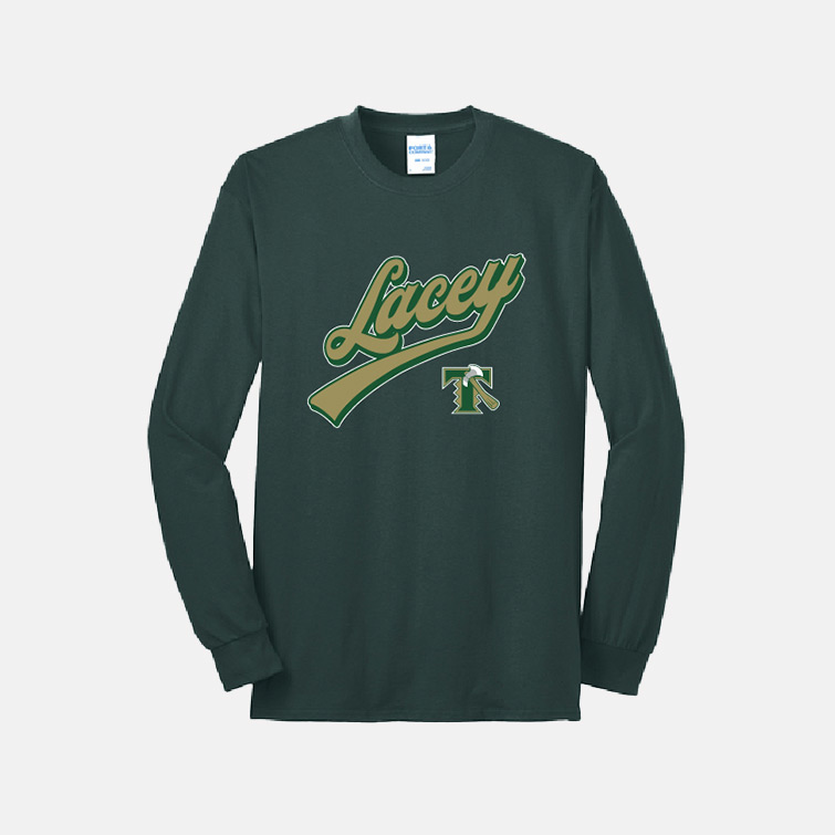 Timberline Blazers Football "Lacey" Long Sleeve Shirt | View: Front | Color: Dark Green