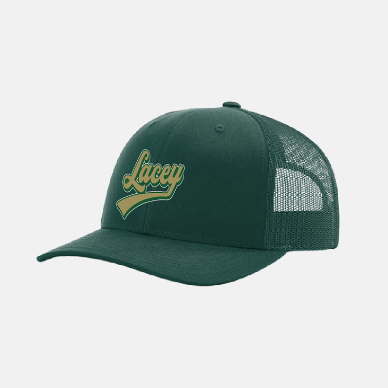 Timberline Blazers Football "Lacey" Richardson Snapback Hat | View: Front | Color: Dark Green