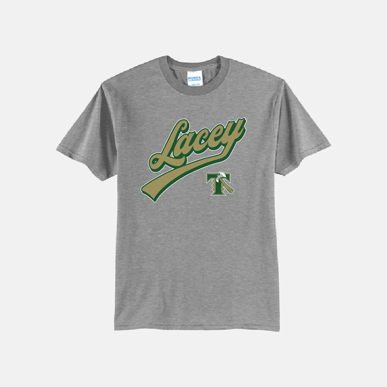 Timberline Blazers Football "Lacey" Shirt | View: Front | Color: Heather Grey