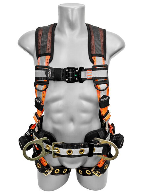 Frontline 100RCTB Combat(TM) Reflective Construction Full Body Harness - Tongue Buckle & Trauma Straps