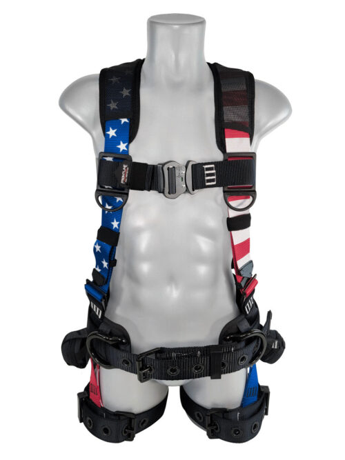 Frontline 110CTB-AM American Style Full Body Harness - Aluminum Hardware & Suspension Trauma Straps