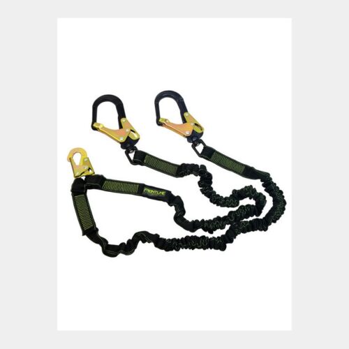 Frontline LIS62RA Elite Lite Twin Leg 6ft Lanyard - Aluminum Rebar Hook