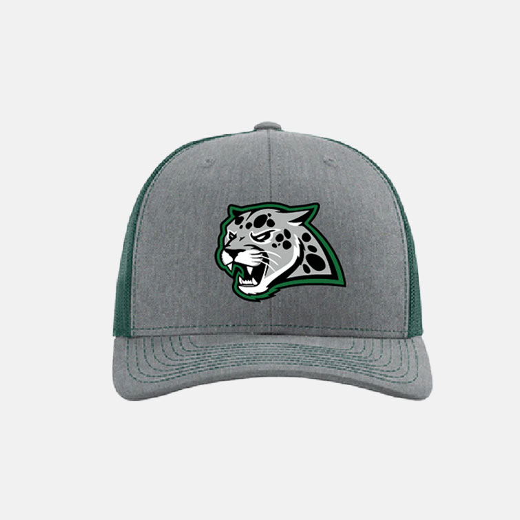 Emerald Ridge High School Cheer Richardson Snap Back Hat | View: Front | Color: Heather Grey