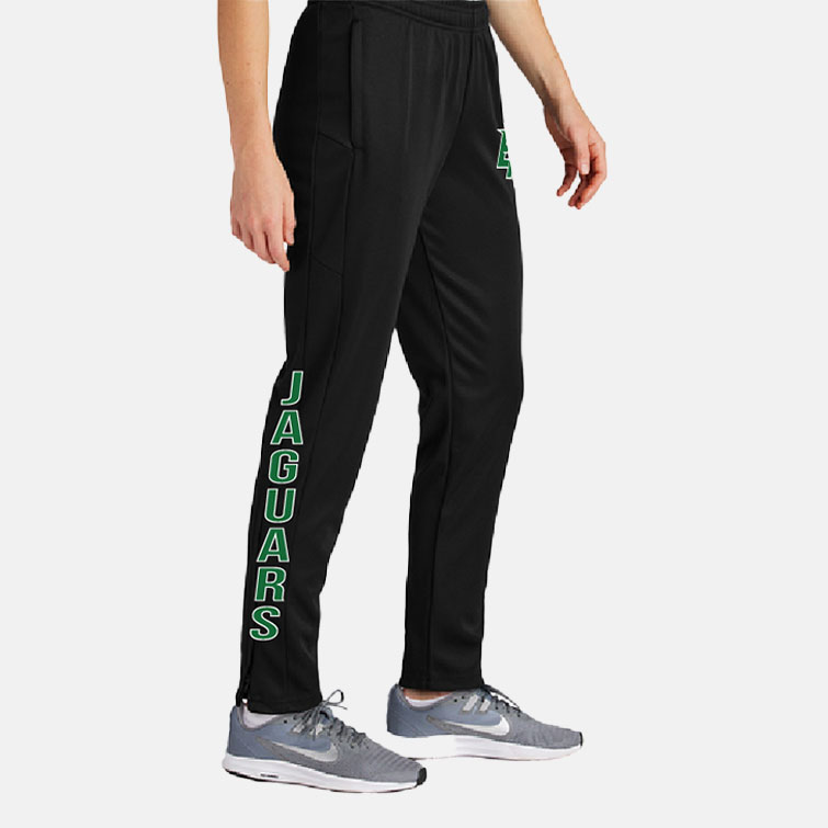 Emerald Ridge High School Cheer Women's Travel Pant | View: Side | Color: Black