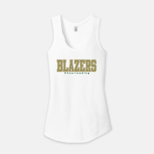 TCYFL Blazers Cheer Tank | View: Front | Color: White