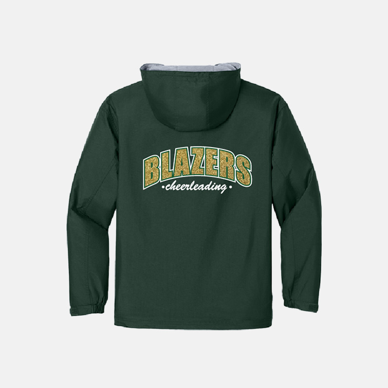 TCYFL Blazers Cheer Team Jacket | View: Back | Color: Forest Green