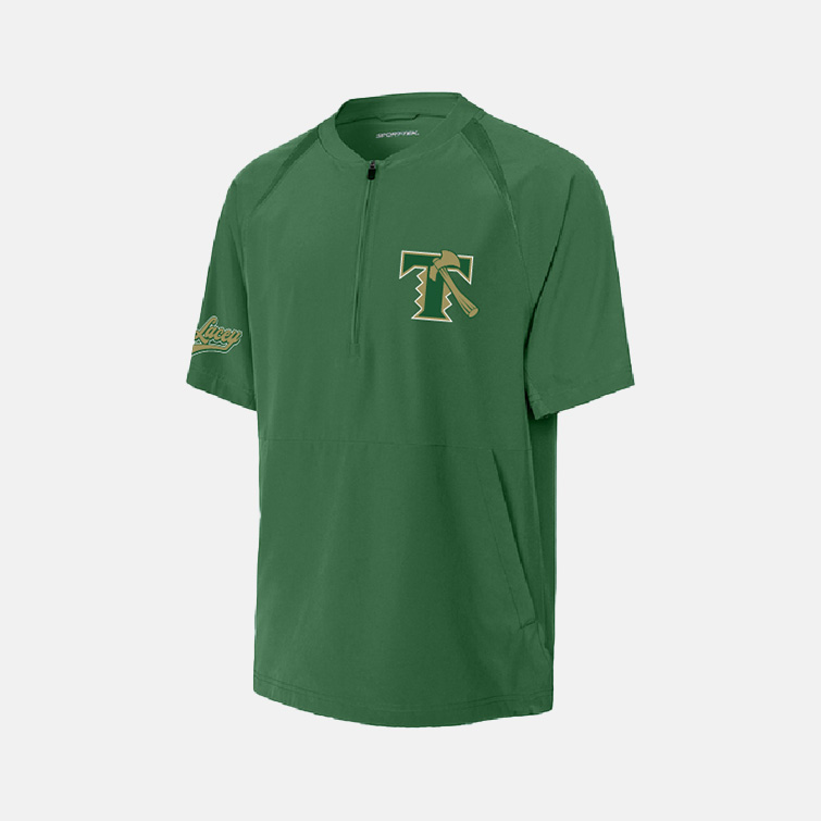 TCYFL Blazers Coach 1/2 Zip Repeat Jacket | View: Front | Color: Forest Green