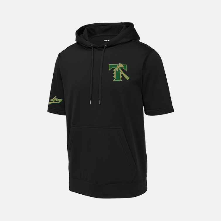 TCYFL Blazers Coach Short Sleeve Hoodie | View: Front | Color: Black