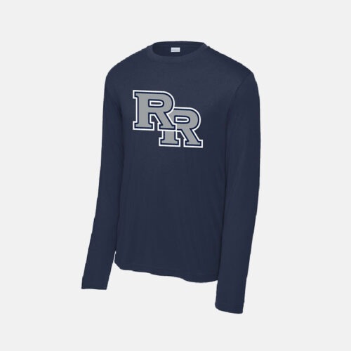 TCYFL Hawks RR Dri-Fit Long Sleeve Shirt | View: Front | Color: Navy