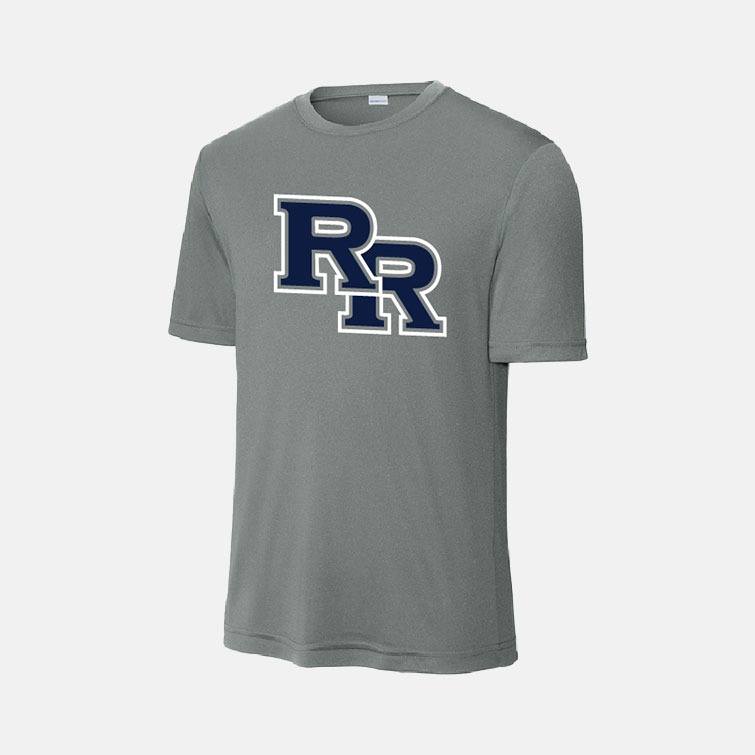 TCYFL Hawks RR Dri-Fit Shirt | View: Front | Color: Concrete Grey