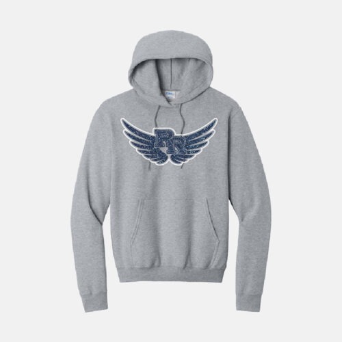 TCYFL Hawks Sparkle Wings Hoodie | View: Front | Color: Heather Grey