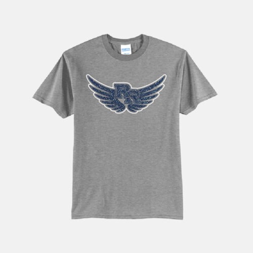TCYFL Hawks Sparkle Wings Shirt | View: Front | Color: Heather Grey