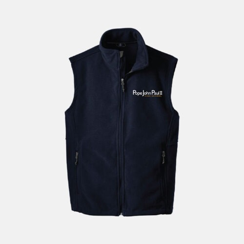 Pope John Paul II High School Fleece Vest | View: Front | Color: Navy