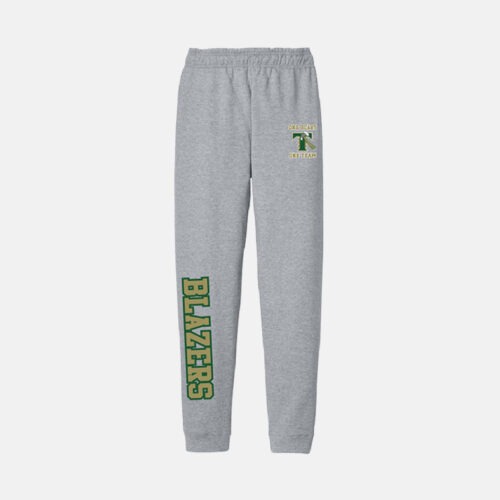TCYFL Blazers Cheer Jogger Sweatpants | View: Front | Color: Heather Grey