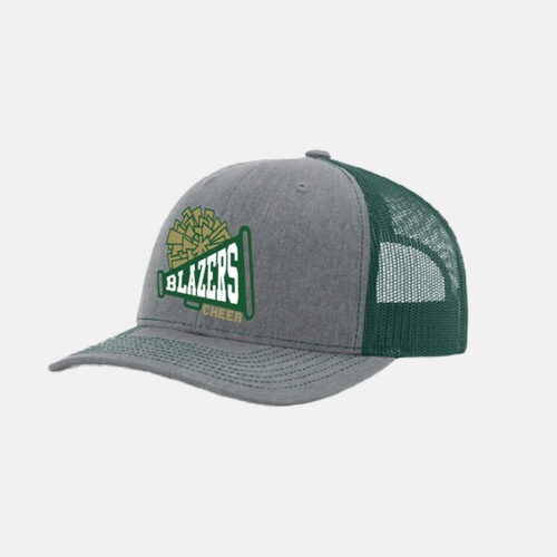 TCYFL Blazers Cheer Crewneck Richardson Snapback Hat | View: Side | Color: Heather Grey and Dark Green