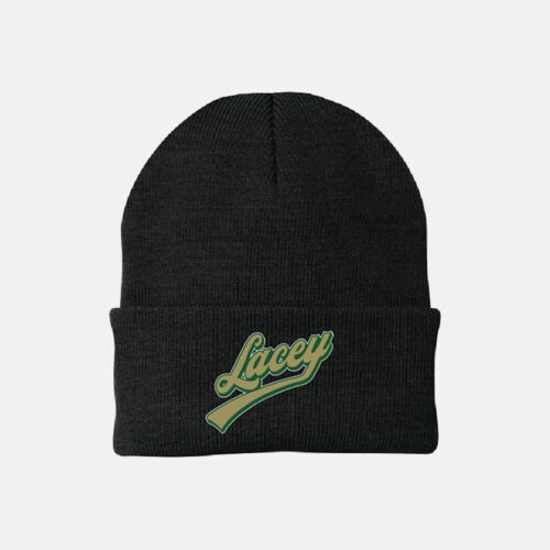 TCYFL Blazers Football Brim Beanie | View: Front | Color: Black