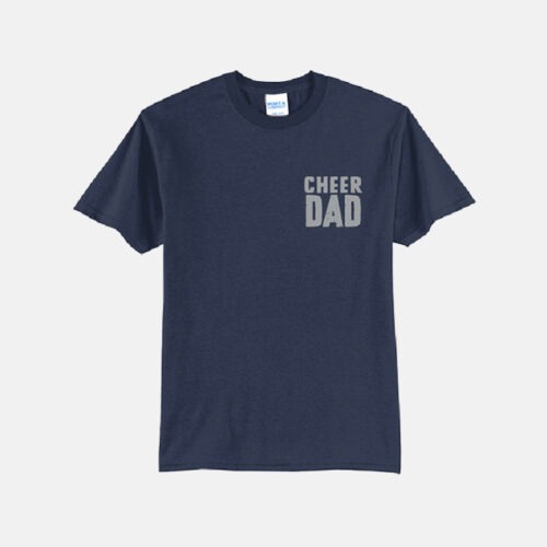 TCYFL Hawks Cheer Dad Shirt | View: Front | Color: Navy
