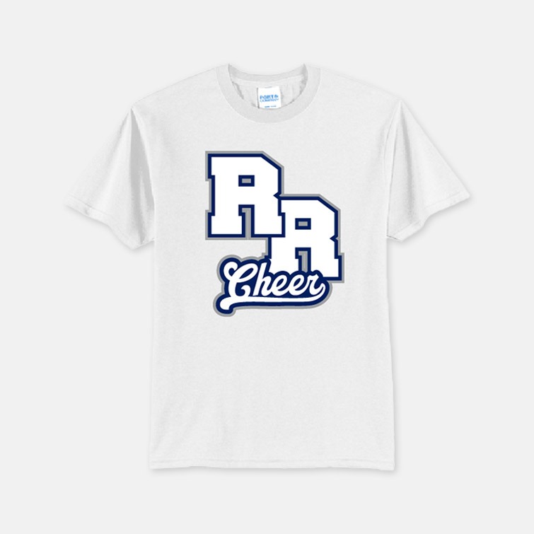 TCYFL Hawks Cheer RR Shirt | View: Front | Color: White