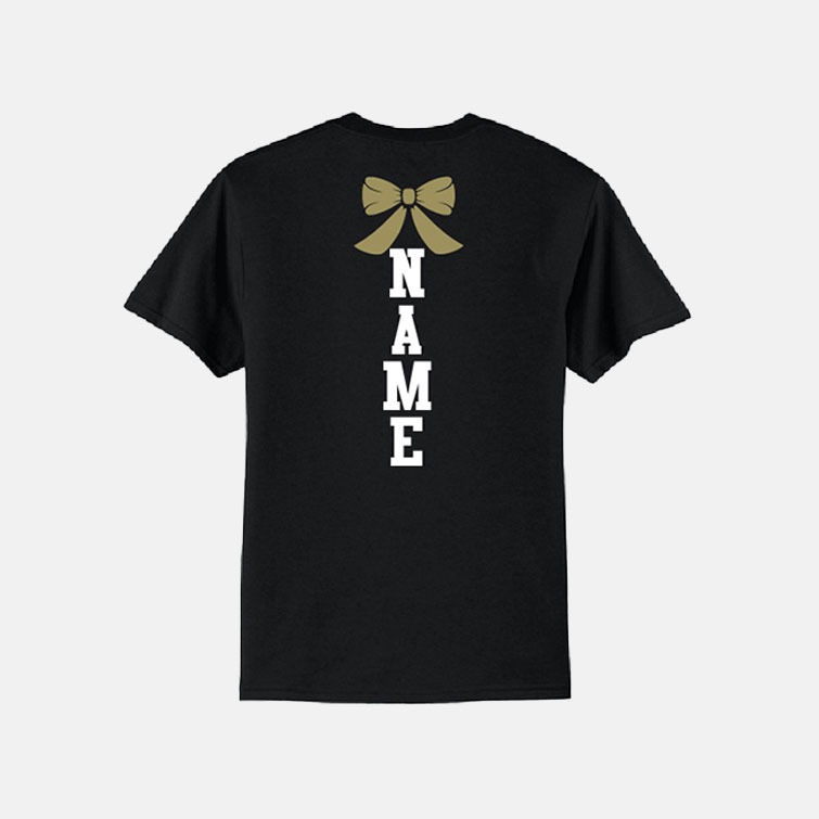Timberline High School Cheer Dad Shirt | View: Back | Color: Black