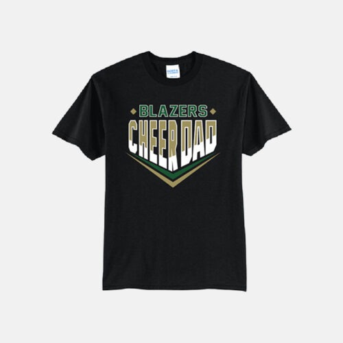 Timberline High School Cheer Dad Shirt | View: Front | Color: Black
