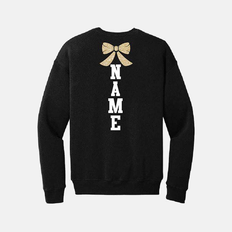 Timberline High School Cheer Mom Crewneck | View: Back | Color: Black