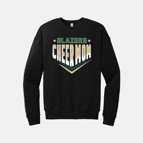 Timberline High School Cheer Mom Crewneck | View: Front | Color: Black