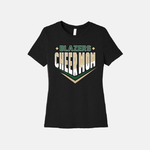Timberline High School Cheer Mom Shirt | View: Front | Color: Black