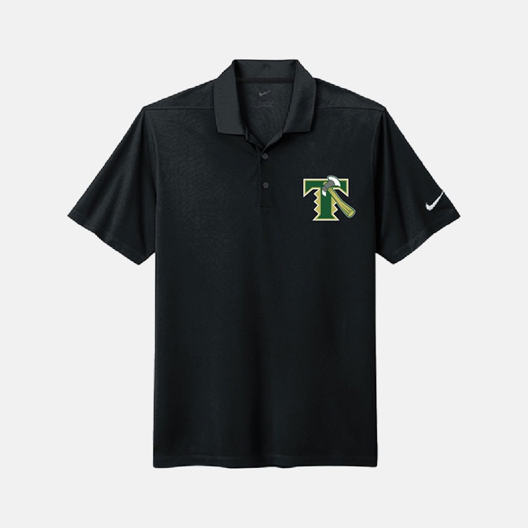 Timberline Blazers Football "Axe" Nike Dri-Fit Polo | View: Front | Color: Black