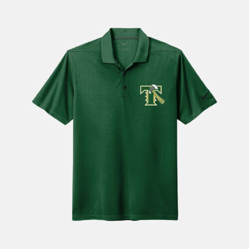 Timberline Blazers Football "Axe" Nike Dri-Fit Polo | View: Front | Color: Dark Green