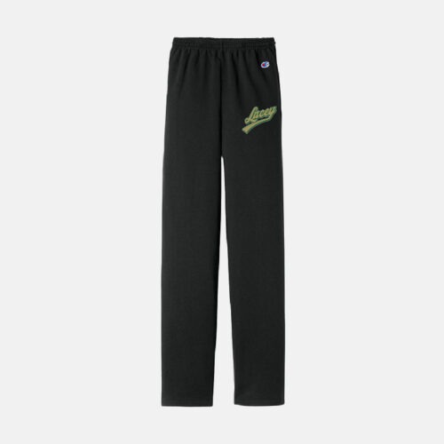 Timberline Blazers Football "Lacey" Champion Sweatpants | View: Front | Color: Black