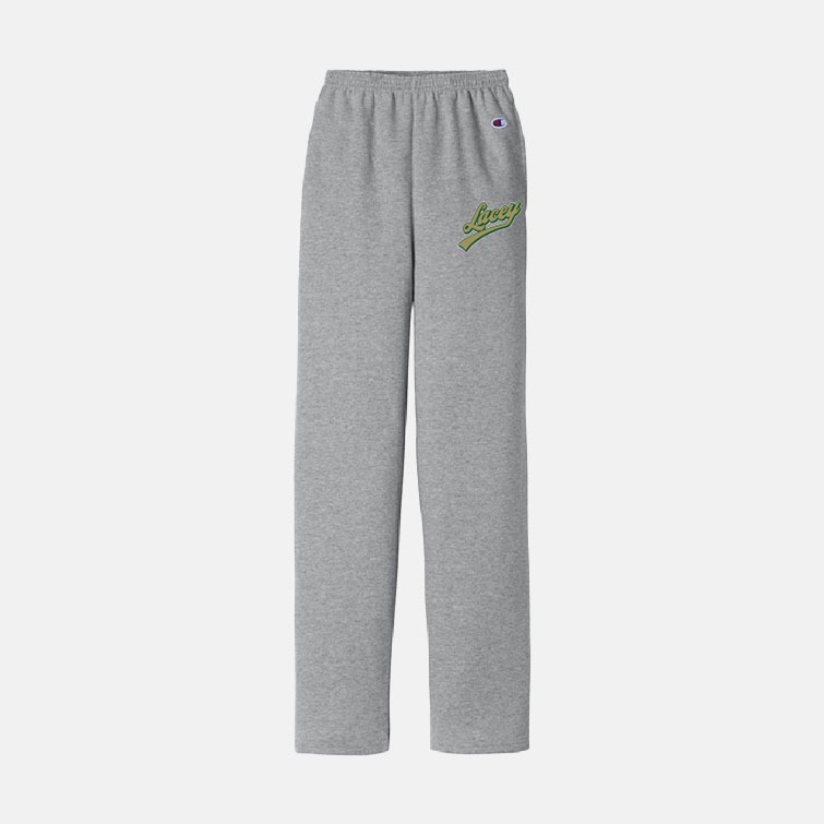 Timberline Blazers Football "Lacey" Champion Sweatpants | View: Front | Color: Heather Grey